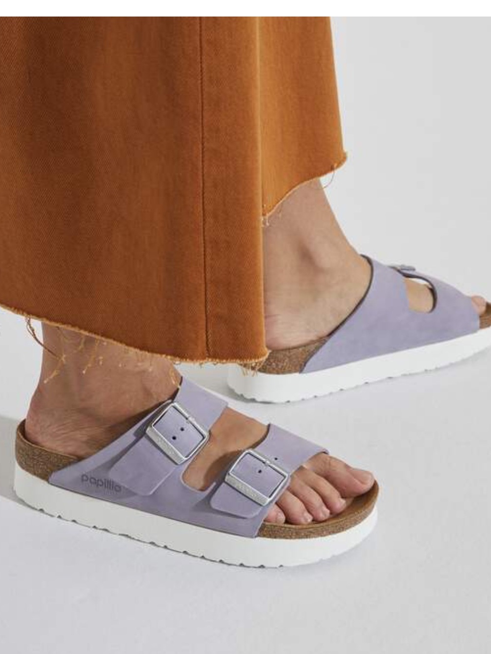 Birkenstock Papillio Arizona  size 8 Platform Sandal - Purple Fog
